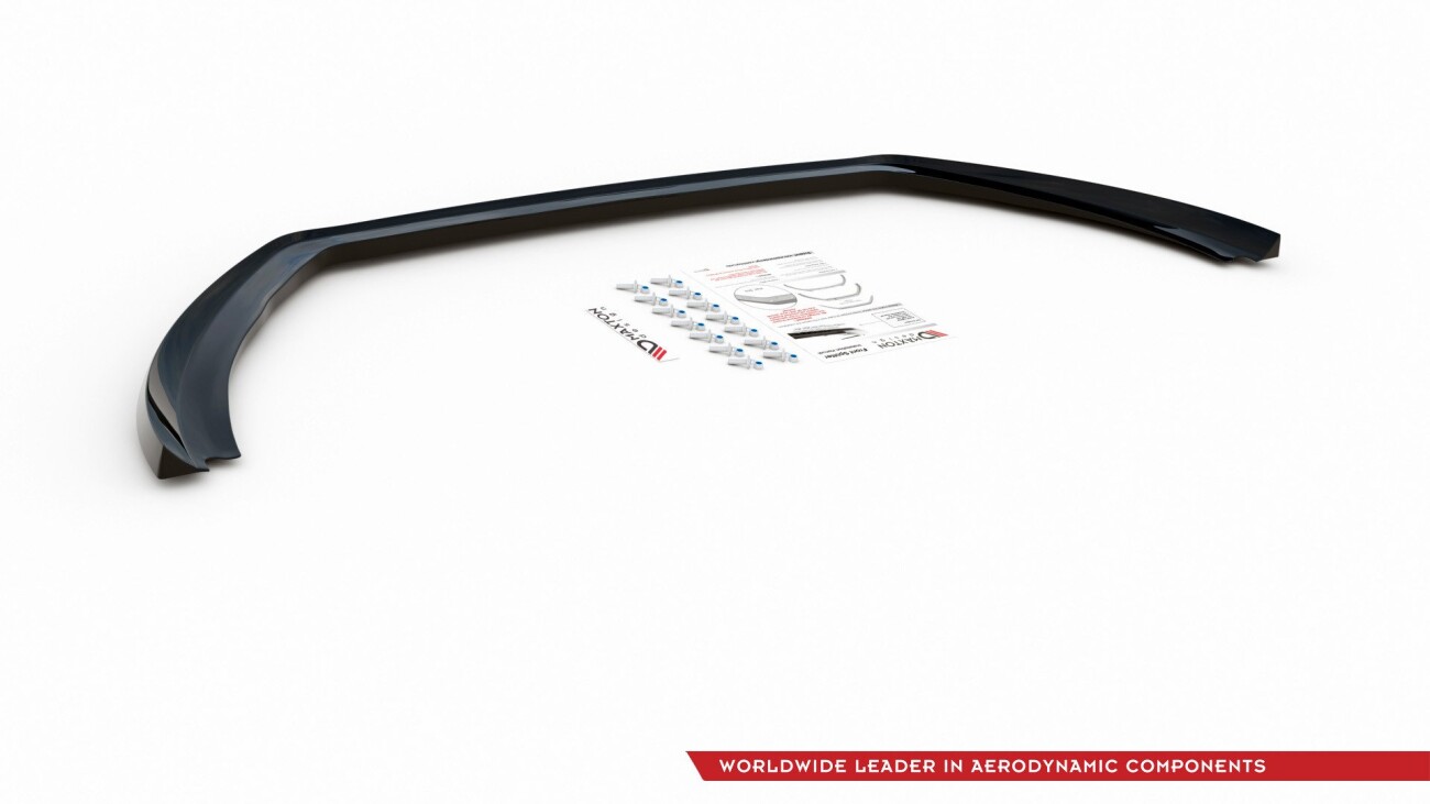 Cup Spoilerlippe Front Ansatz V.6 für Ford Fiesta Mk8 ST / ST-Line schwarz Hochglanz