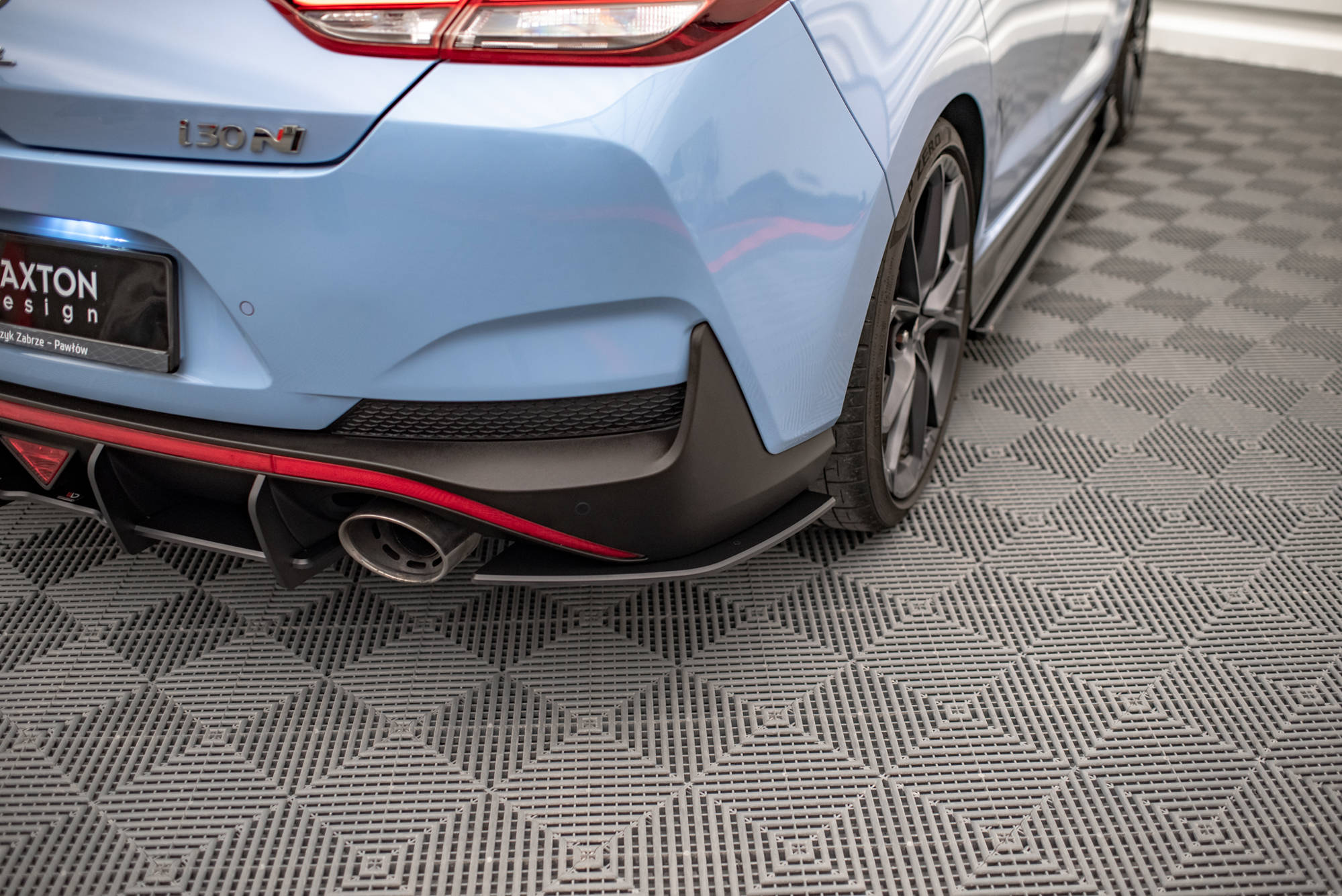 Street Pro Heck Ansatz Flaps Diffusor für Hyundai I30 N Fastback Mk3 Facelift
