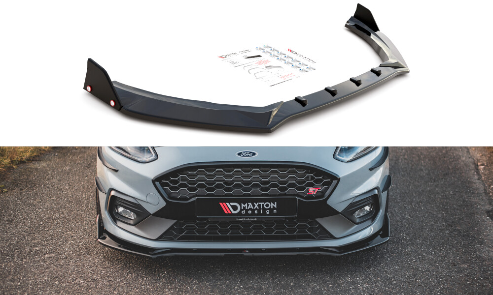 Cup Spoilerlippe Front Ansatz V.4 +Flaps für Ford Fiesta ST / ST-Line