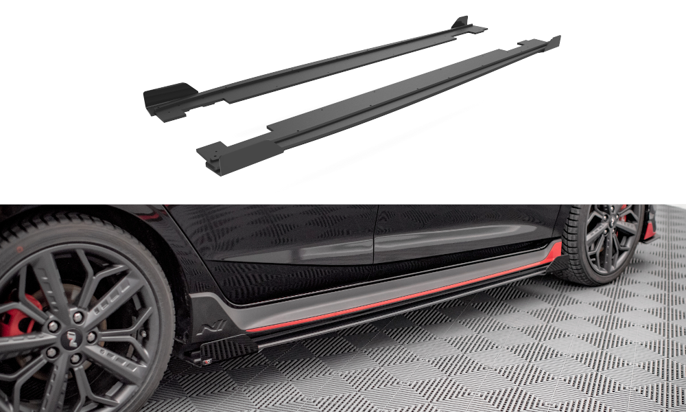 Street Pro Seitenschweller Ansatz für + Flaps Hyundai I20 N Mk3