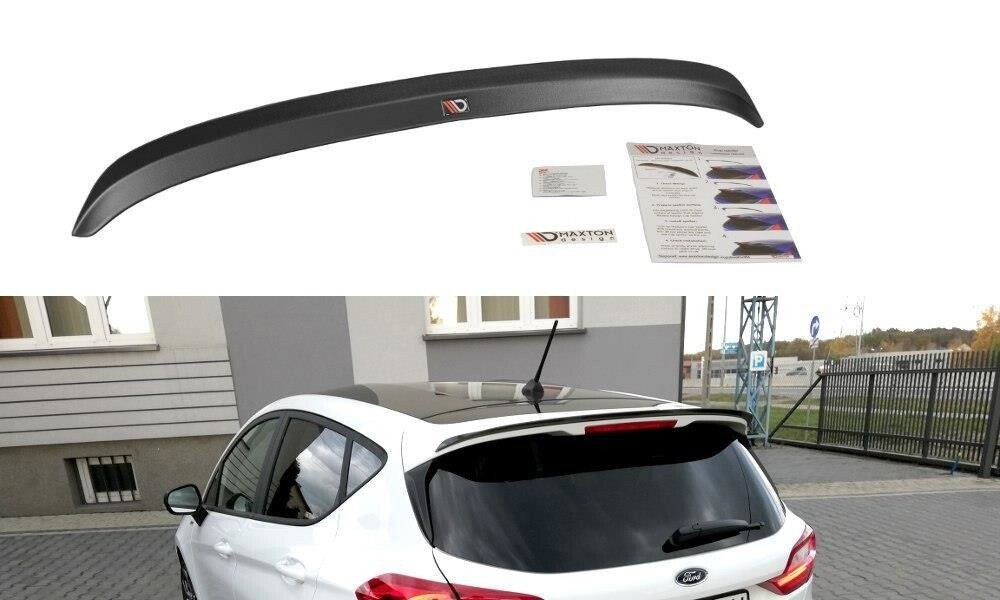 Heck Spoiler Aufsatz Abrisskante für Ford Fiesta Mk8 schwarz Hochglanz