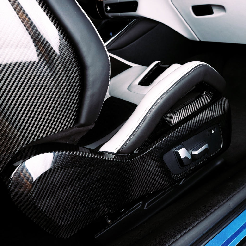 DRY CARBON Sitz Blenden Seitenabdeckung für BMW M2 G87 M3 G80 G81 M4 G82 G83