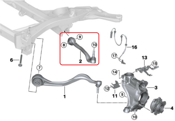 Verkline Front Lower Adjustable Control Arms