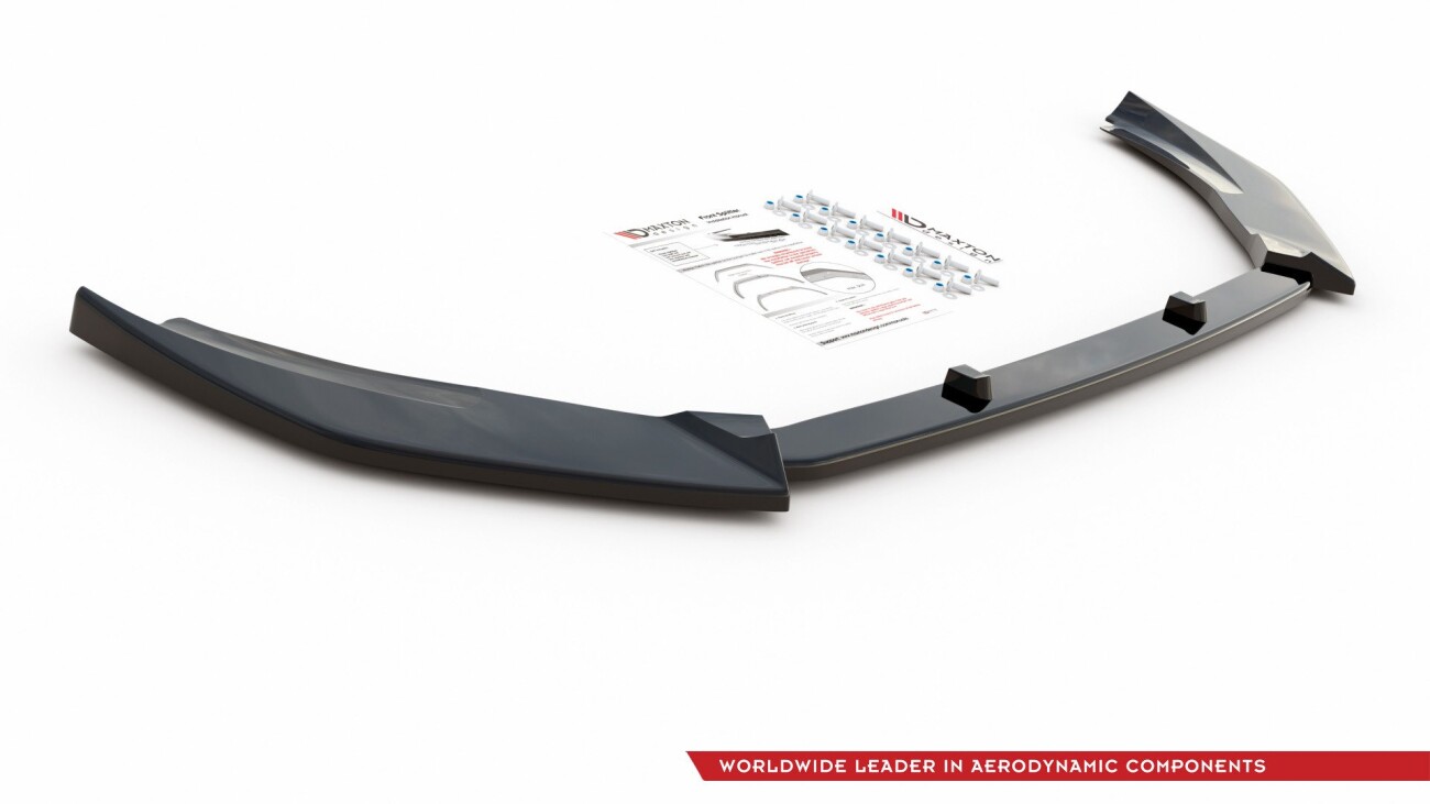 Cup Spoilerlippe Front Ansatz V.7 für Ford Fiesta Mk8 ST / ST-Line schwarz Hochglanz